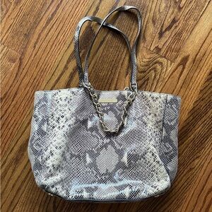 MICHAEL KORS Medium Snake Skin Tote Bag